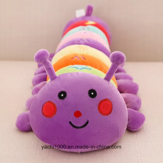 Custom Stuffed Soft Cute Caterpillar Shaped Pillow
