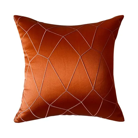 Light Luxury Jacquard Pillow, Bag, Sofa, Living Room, Bedroom, Modern Simple Square, Filled Cushion