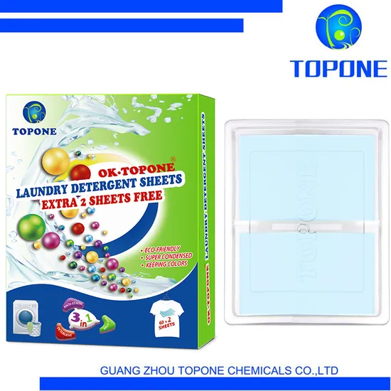 Super Concentrated Detergent Laundry Sheets Soap