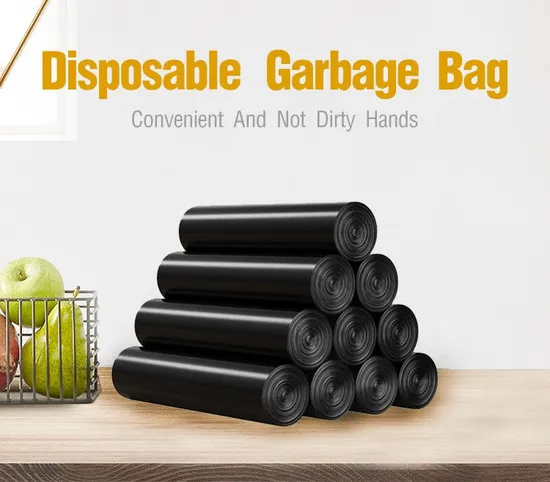 Black Heavy Duty Plastic Star Seal Garbage Bag Can Liners