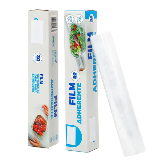 Food Grade PVC Food Cling Wrap Film High Stretch Transparent Clear Waterproof Plastic Packing Material Wrapping Film Stretch Film Jumbo Roll