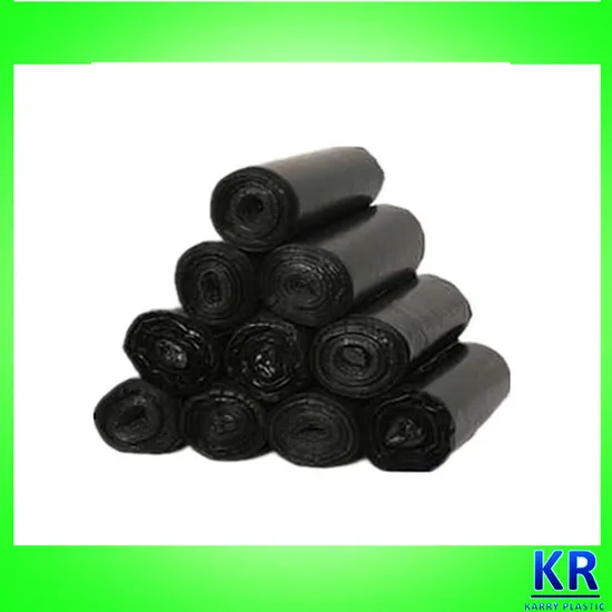 Black Garbage Plastic Trash Bag Dustbin Liners