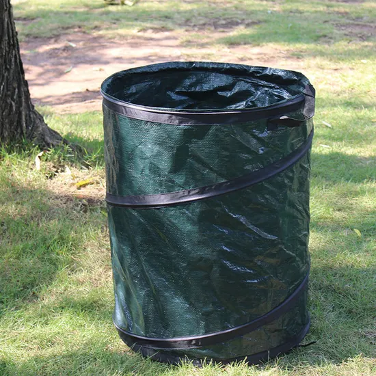 Collapsible Leaf Bag Pop up Trash Can 22-Gallon Portable Bin Hanging Folding Organizer Utility Outdoor Garden Waste Bag Esg12000