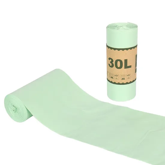 Eco Friendly Compostable Biodegradable Corn Starch/Pbat/PLA Garbage Bags Trash Bags