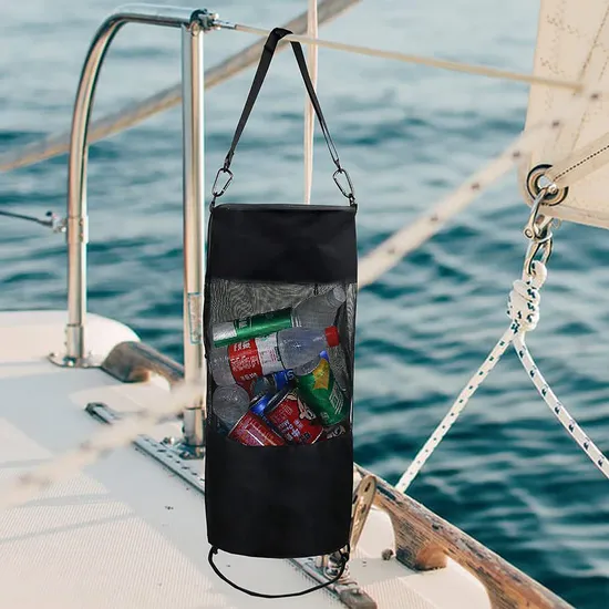 Camping Rubbish Can Boat Trash Bag Large Mesh Kayak Garbage Container Bl23801