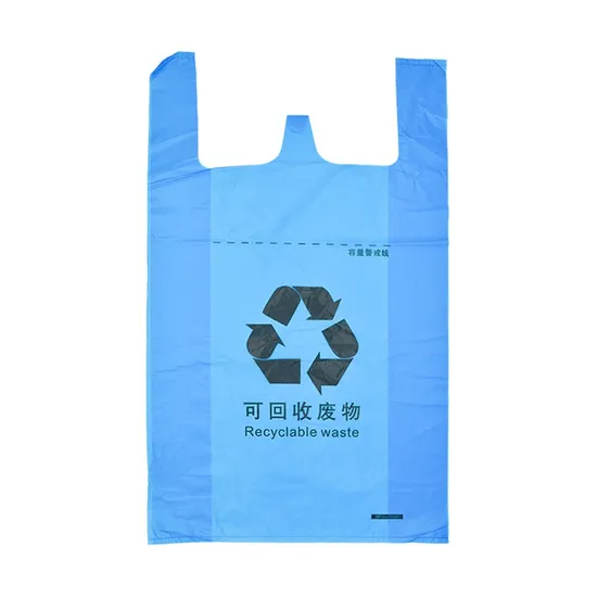 Top Selling Medical Garbage Bag Recyclable Vest Handle Plastic Trash Bags