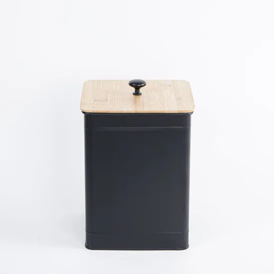 Metal Bread Bin with Canister Set Storage Bread Box Chlebak Brotkasten