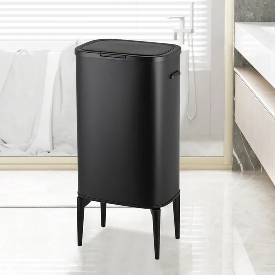 Four Legs Kitchen Waste Bin, Living Room Garbage Can, 13 Gallon Sensor Bin