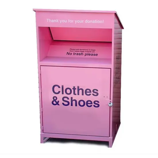 New Style Used Clothes Container Donate Clothes Bin Old Clothes Recycling Bin