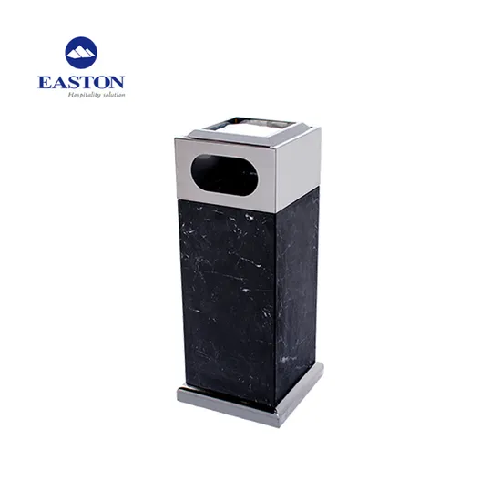 Hotel Natural Marble Lobby Square Shape Ashtray Bin