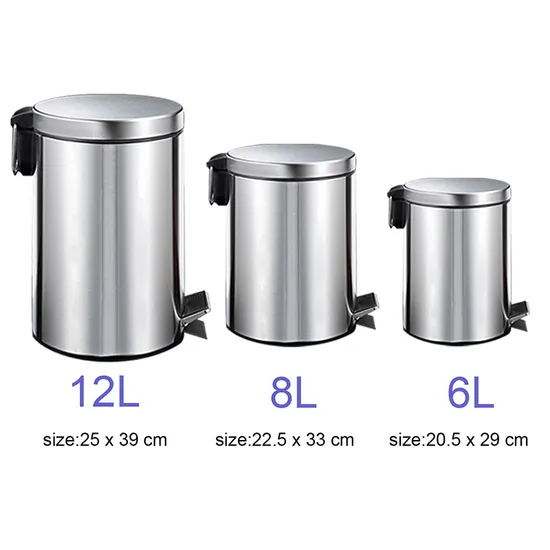 Foska Hot Sale School and Office Metal Wastebin