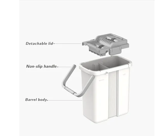 Flat Squeeze Mop and Bucket with Wringer Set Bosheng Cleaning Tool