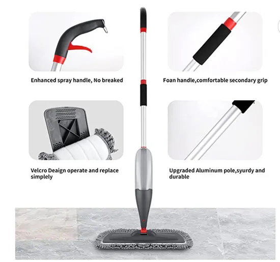 Spray Mop for Floor Cleaning with Chenille Mop Pad