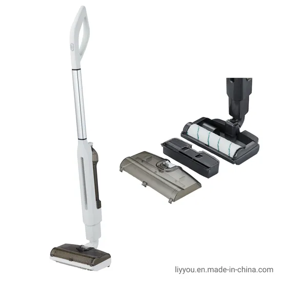 Electric Mop Wet Wood Floor Cleaning Powerful Cordless Two Exchange Cleaning Roller