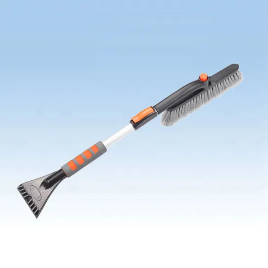 New Snow Brush with Rubber Wiper, Rotating Car Snow Brush