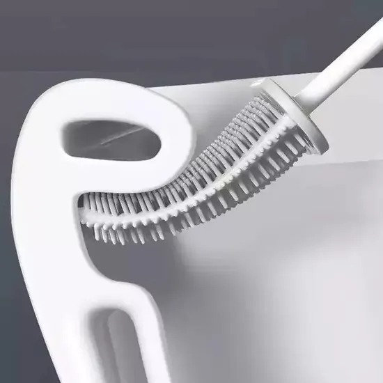 Small Flat Flexible Toilet Brushes for Bathroom Toilet Cleaning Brush