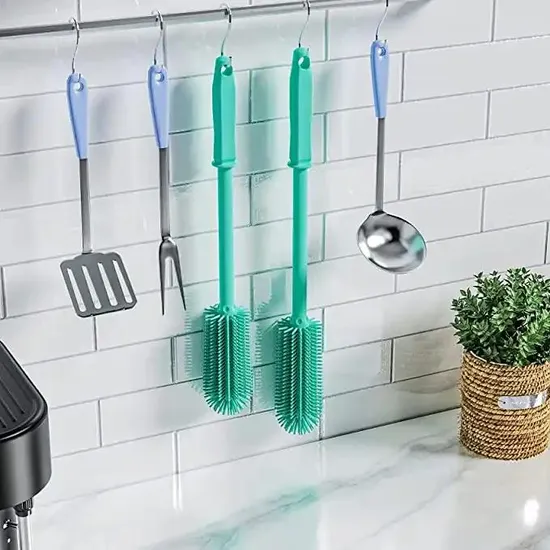 Hot Sale Silicone Bottle Soft Cleaning for Brush Bottles Smaller Diameter Bottle Openings Water Bottle Cleaning Brush