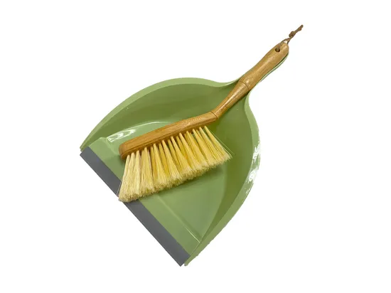 Bamboo Short Handle Cleaning Dustpan with Wooden Handle
