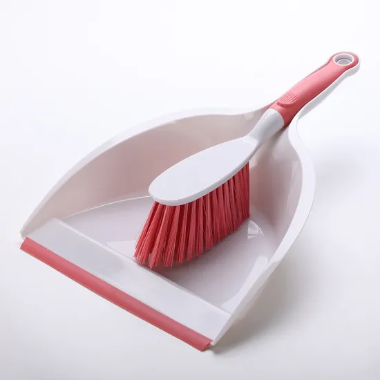 Plastic and TPR Handle Dustpan with Brush for House Cleaning Best Selling of Cleaning Tool for Household