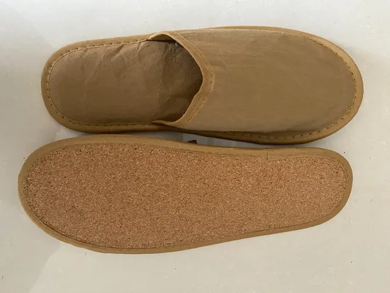 Luxury Biodegradable Embroidery Anti-Slip Hotel Slippers
