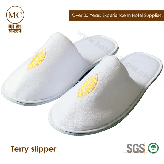 Hotel Disposable Terry Closed Toe Slippers