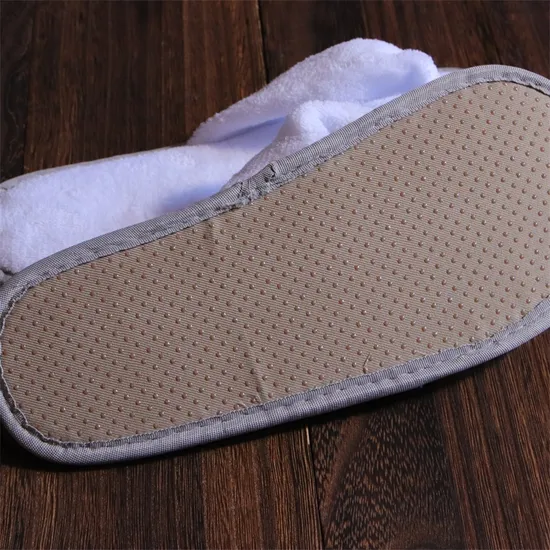 High Quality Fleece Coral Flip Flops Hotel Slippers