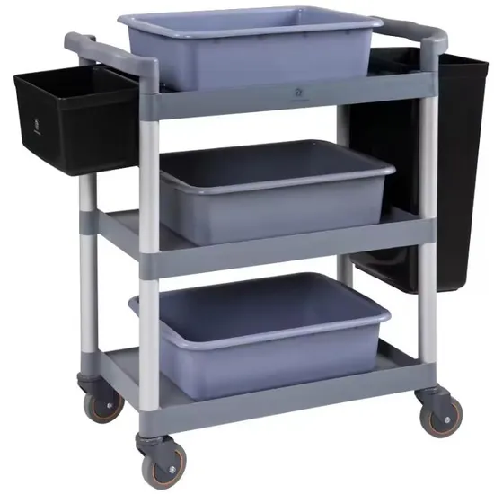 Large Bus Box for Serving Trolley Plastic Tableware Cutlery Storage Container