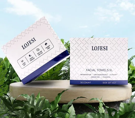 Online Hot Sale Soft Comfortable Eco-Friendly Biodegradable Cotton Hand and Facial Wash Cleaning Towels XL Disposable Facial Towels for Sensitive Skin Face