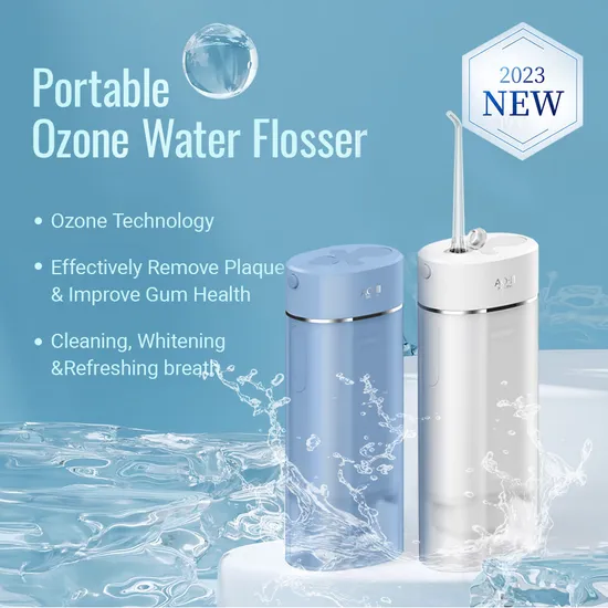 High Quality Ozone Water Flosser Factory OEM 2000mA 10W Ozone Oral Irrigator