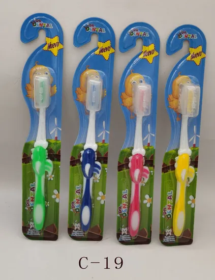 Hot Sales Fresh Handles Child Toothbrush with Free Cap Good Price