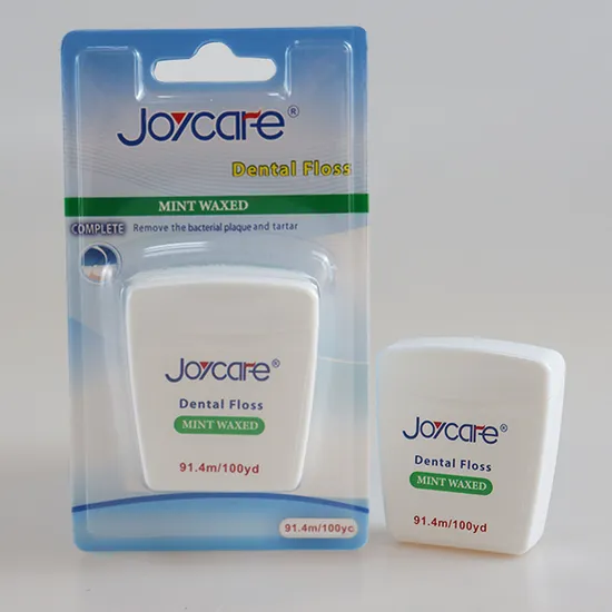Customized Mint Waxed Dental Floss 91.4m/100 Yard Boxed Teeth Cleaning Floss