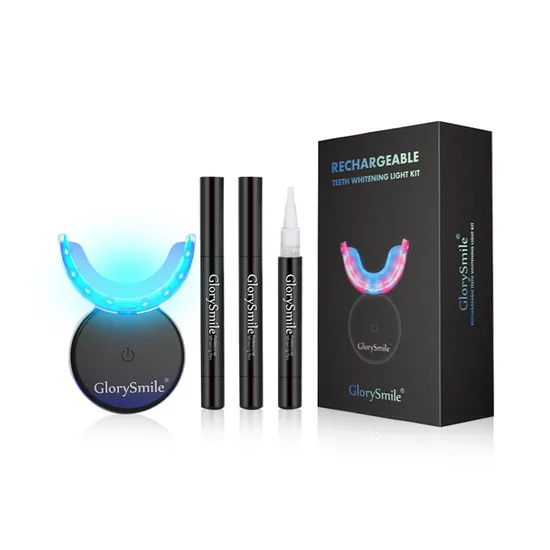 Teeth Whitening Custom Logo LED Light Rechargeable Home Use Teeth Whitening Kit Private Label