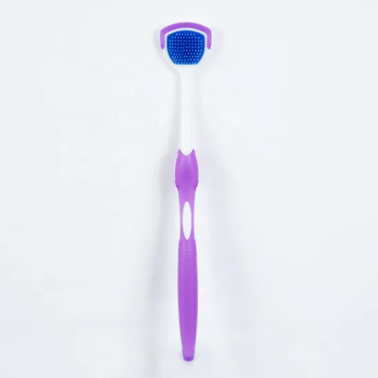 Oral Hygiene Care Soft Tongue Cleaning Brush Colored Rubber Tongue Scraper