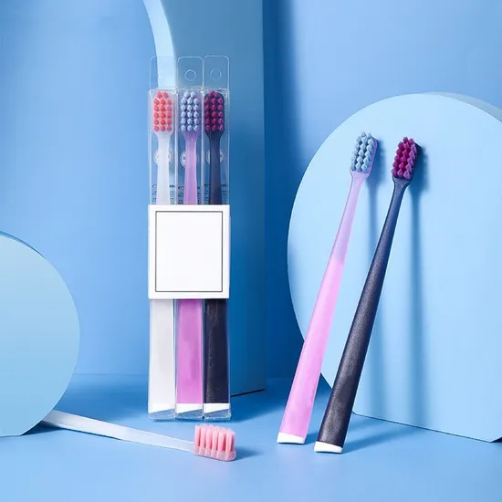 OEM Complete Clean Adult Toothbrush with Customized Colors Bristles