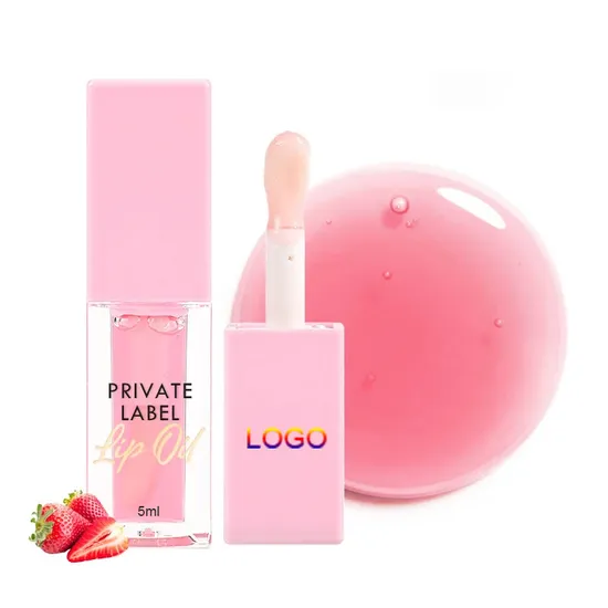 Pink Color Changing Lip Oil Plumper Lipgloss Fruit Flavor Tinted Glow Stain Private Label Color Change Lip Oil