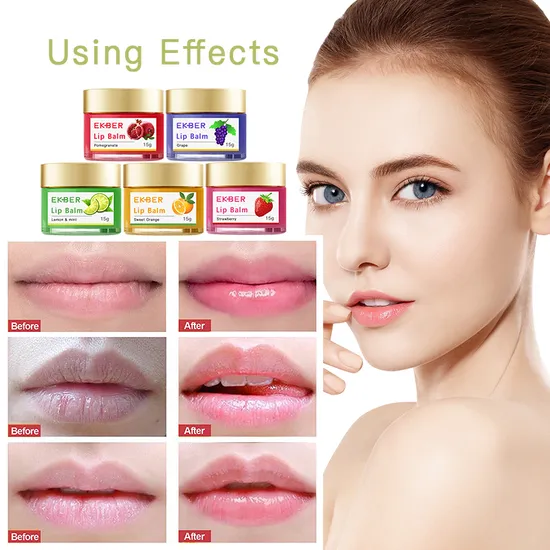 Organic Moisturizing Cute Lip Repair Balm Stick Private Label Custom 6 Mixed Flavor Lip Balm Magic Lip Kit