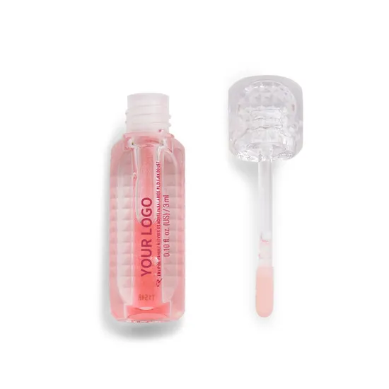 High Quality Fruit Scent Clear Lip Plumper Vegan Glitter Shiny Lip Oil
