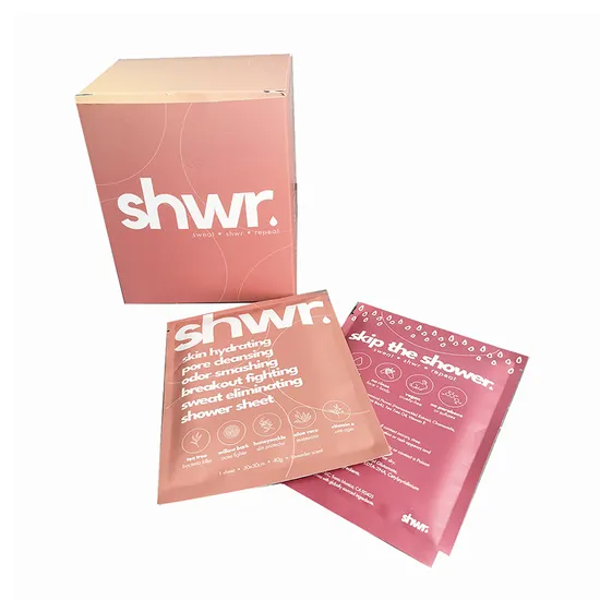 Rinse-Free Biodegradable Body Shower Wipes Deodorizing Body Wipes