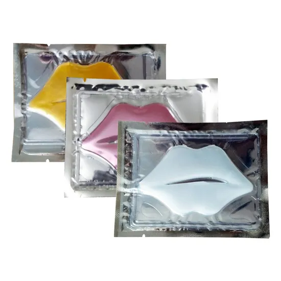 Custom Private Label Plumping Vitamin E Rose Coconut Jelly Glam Lip Lightening Collagen Care Lip Sheet Masks Set