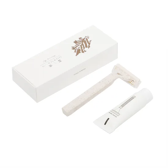 Custom Safety Disposable Travel Hotel Shaving Kit Razor Hotel Amenities Set