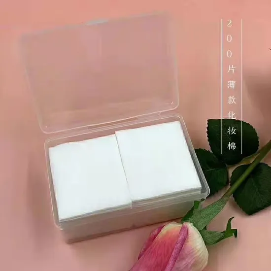 Custom Free Sample White Round Shape Makeup Remove Disposable Cotton Pad