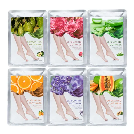 Private Label Peeling Callus Remover Feet Mask Moisturizing Exfoliating Natural Organic Lavender Foot Peel Mask