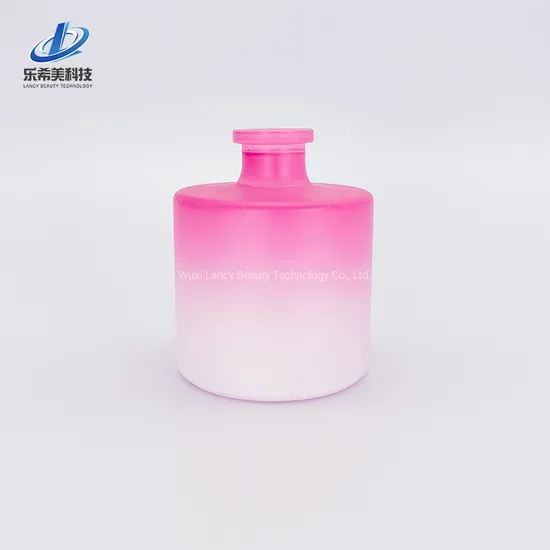 300ml Beautiful Multicolors Aromatic Reed Diffuser Bottles Aromatherapy Oil Glass Bottle Cosmetic Packaging Round