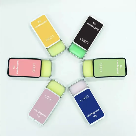 Private Logo Deodorant Portable Pocket Case Magic Body Fragrance Long Lasting Solid Perfume Balm for Men and Women