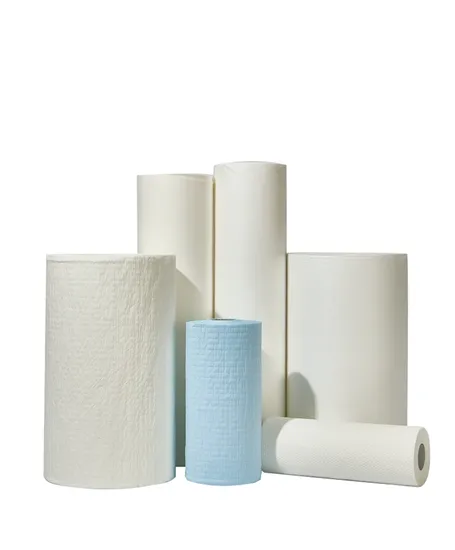 Industrial Wiping Raw Material Paper Roll 4 Ply Scrim Reinforced Paper Industrial Multi-Purpose Cleaning Wiping Paper
