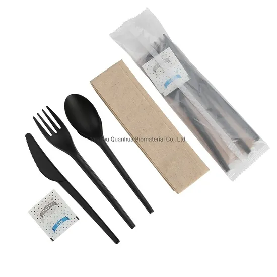 Wholesale High Quality Long Dessert Cornstarch Compostable Disposable Fork