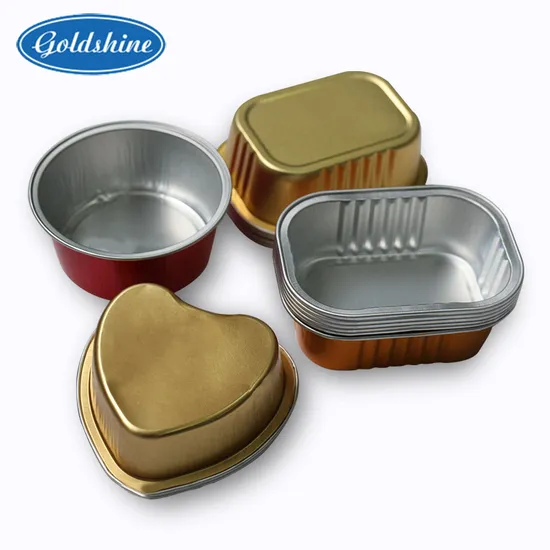 Small Takeaway Round Color Aluminum Foil Container for Baking Cake Bread