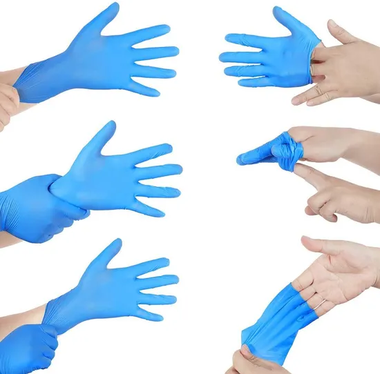 Blend Nitrile Gloves Powder Free Nitrile Gloves Non Sterile Disposable Cleaning Gloves