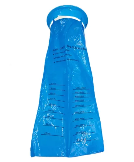 High Quality Disposable Emesis Bag, Vomit Bag, Air Sickness Bag, Sea Sickness Bag, Hospital Bag, Waste Bag with 1500 Cc Big Size From Factory Directly