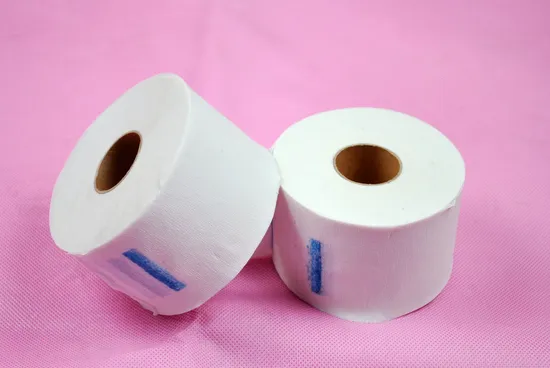 Disposable Hair Salon Neck Tape Ruffles Paper Roll for Barber